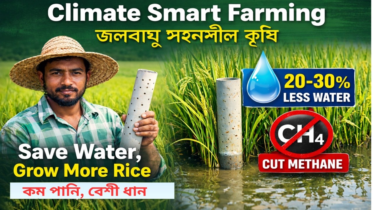 AWD Rice Farming in Coastal Bangladesh-উপকূলীয় এলাকায় AWD পদ্ধতিতে জলবায়ু সহনশীল কৃষিকাজ